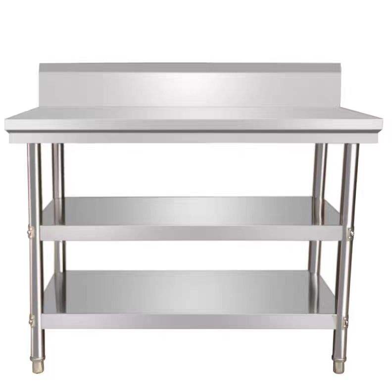 Table de travail commercial en acier inoxydable