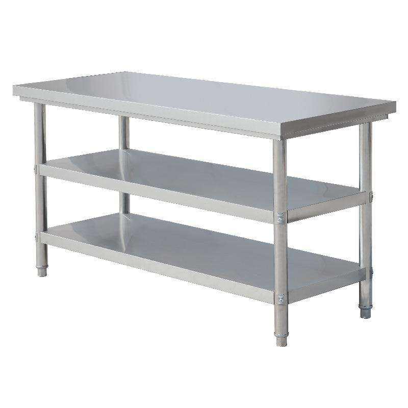Table de travail commercial en acier inoxydable