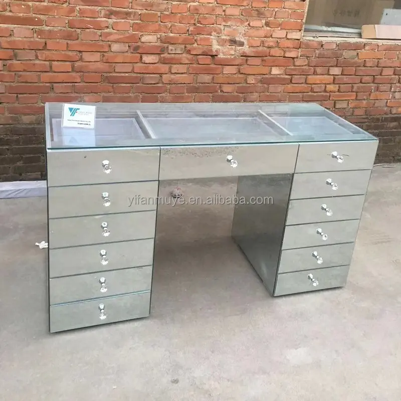 High Quality Wooden Dressing Table with Lights Company 5