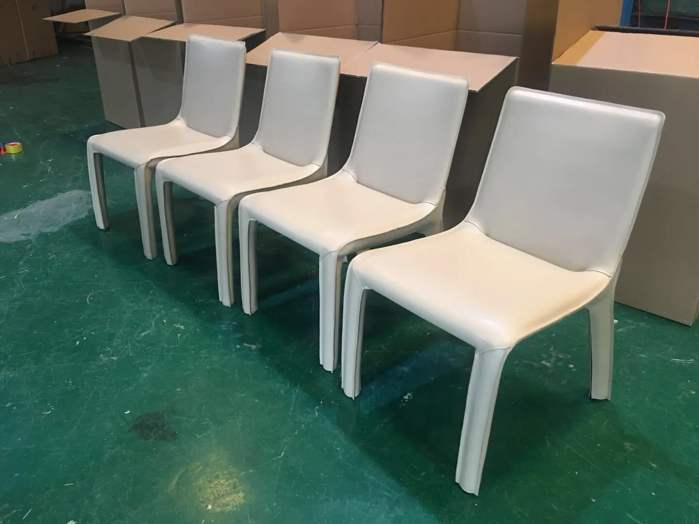 Fashionable, simple and modern leather dining chairs for hotel restaurants, office desks and chairs, home use dining chair 1