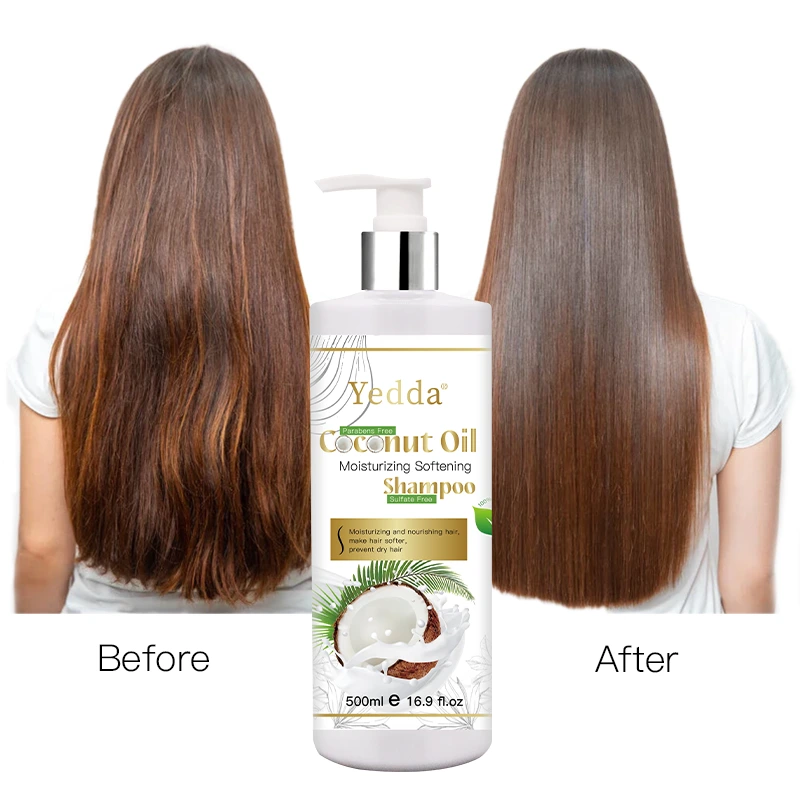 OEM Label Nourishing Herbal Organic Treatment Vitamin Ingredients Manufactured Coconut Oil Shampoo for Dry Scalp 1