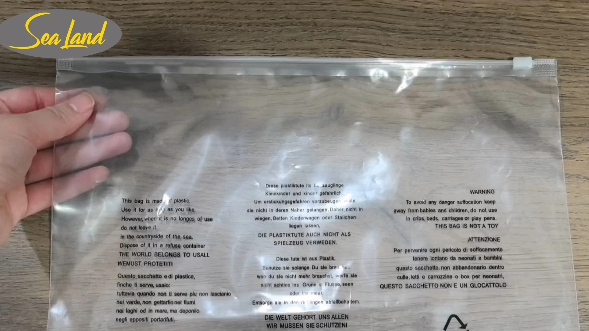 White transparent packaging bag for storing clothes and shoes - OPP bag 1