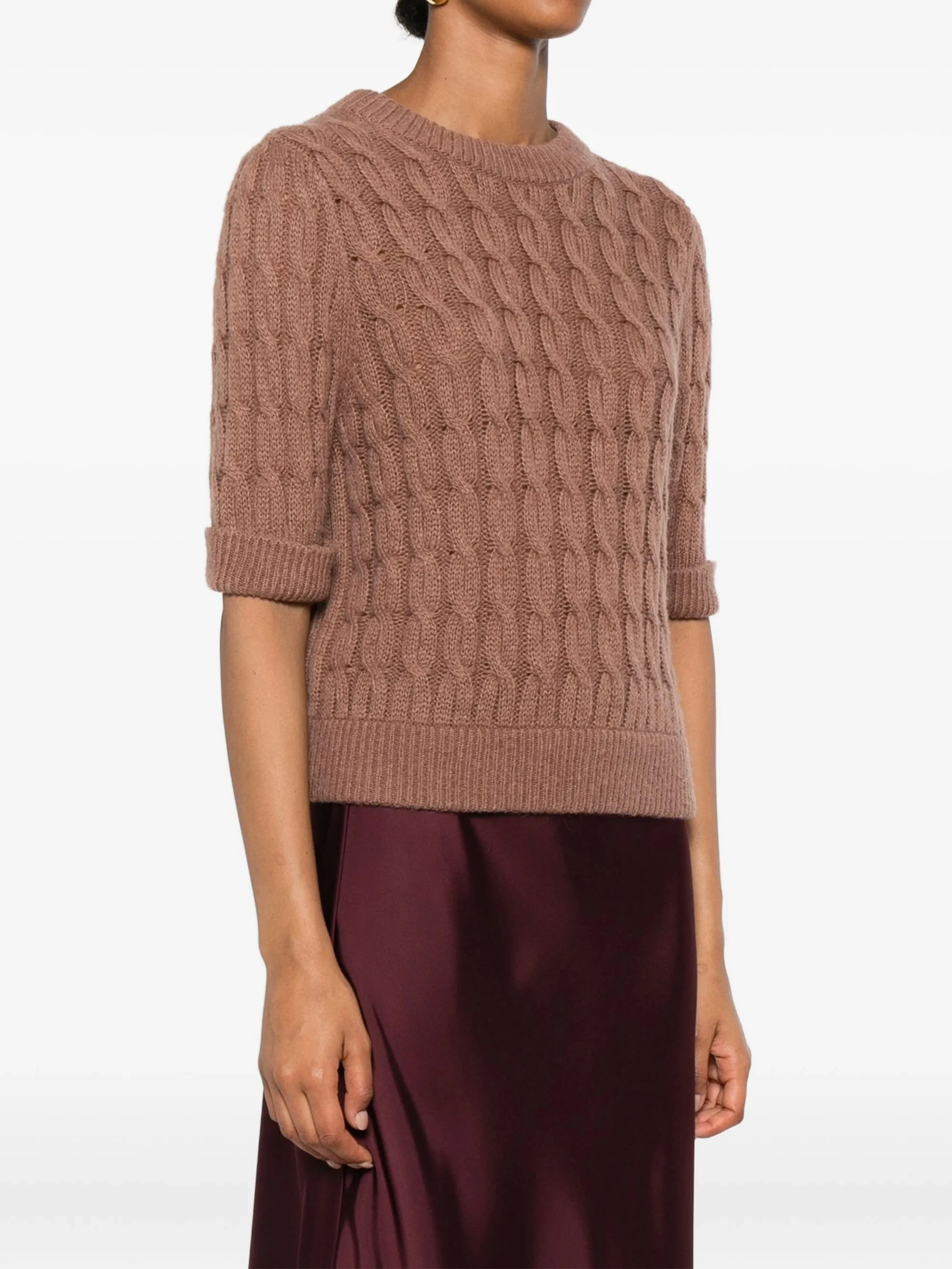Pull en tricot Fan Flo pour femme, couleur unie, boutonné, manches mi-longues, côtelé, 100 % laine, calibre 5/7, tendance et personnalisé 1