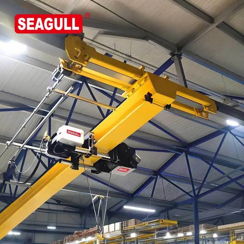 Efficient Heavy Duty 1t 3t 5t Pendant End Structure Overhead Handling Equipment Crane Underhung Beam Rail Underhung End Trucks Carriage of Single / Double Girder Crane 1