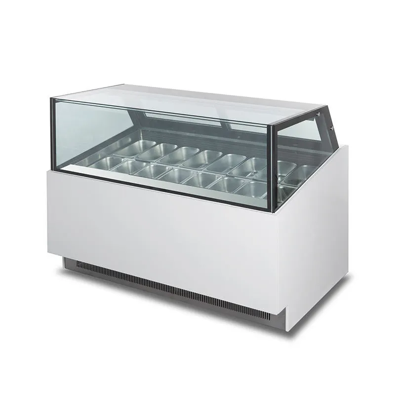 commercial ice cream display case