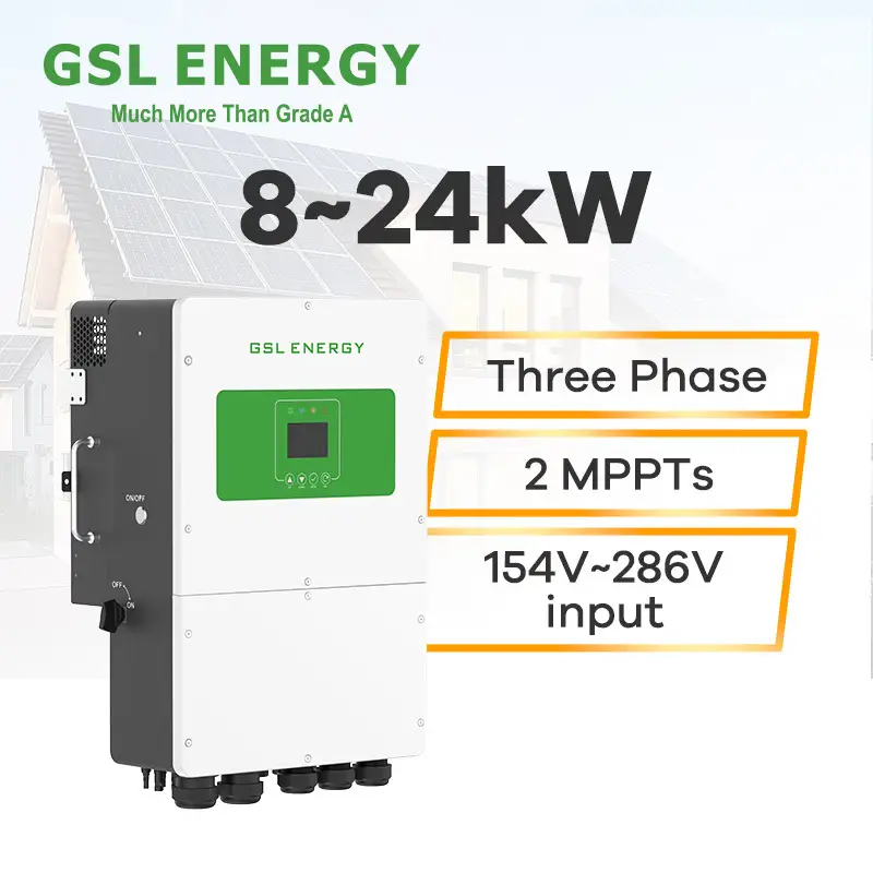8kW three phase hybrid inverter for residential solar energy storage