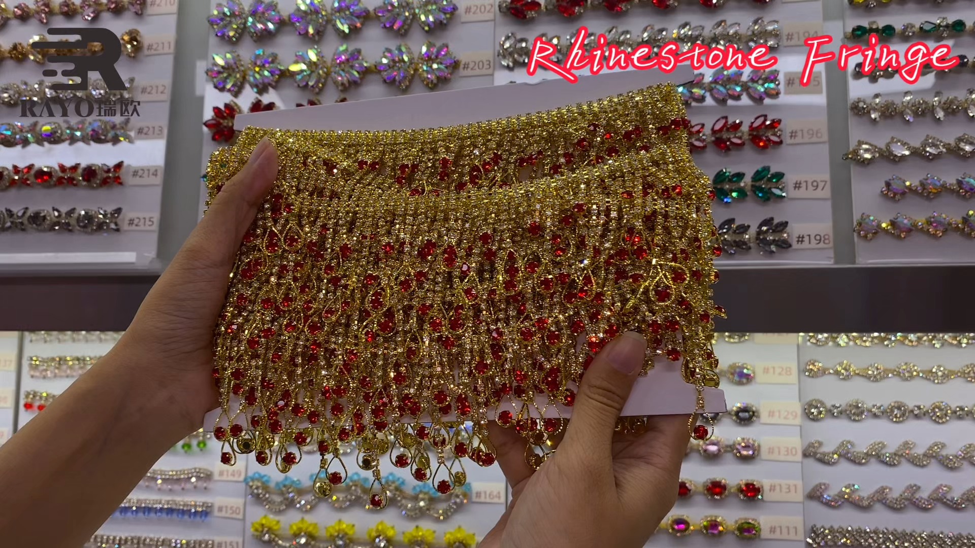 Shiny Rhinestone Fringe