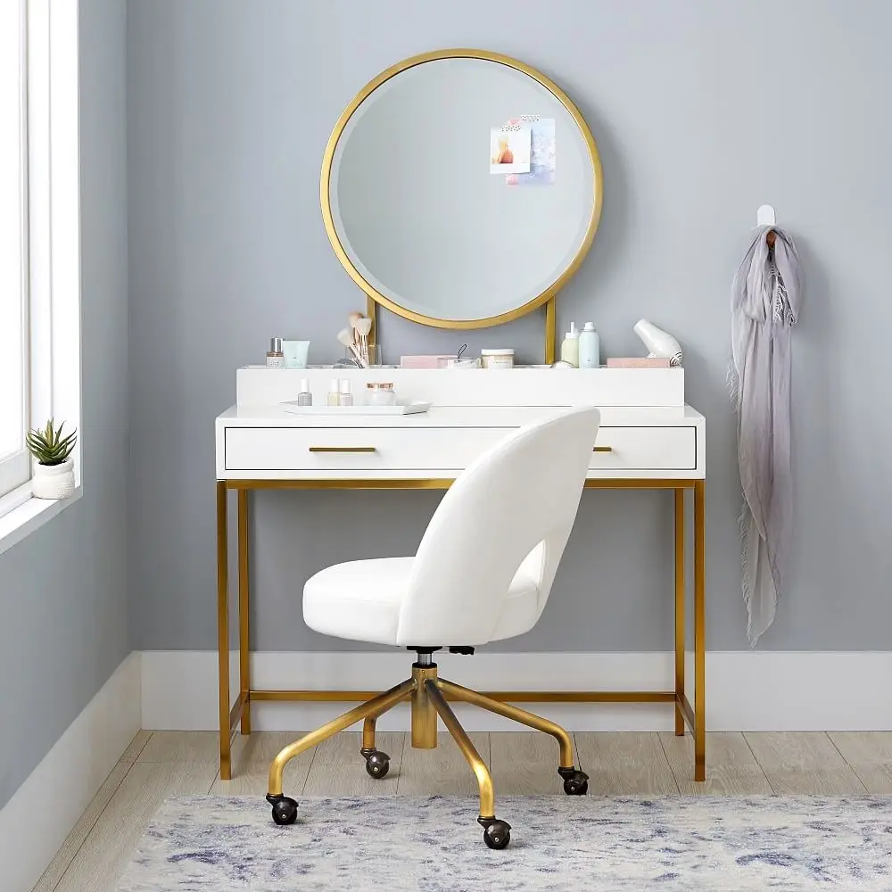 Yifan Furniture Black Metal Dressing Table Factory Direct Supply 2