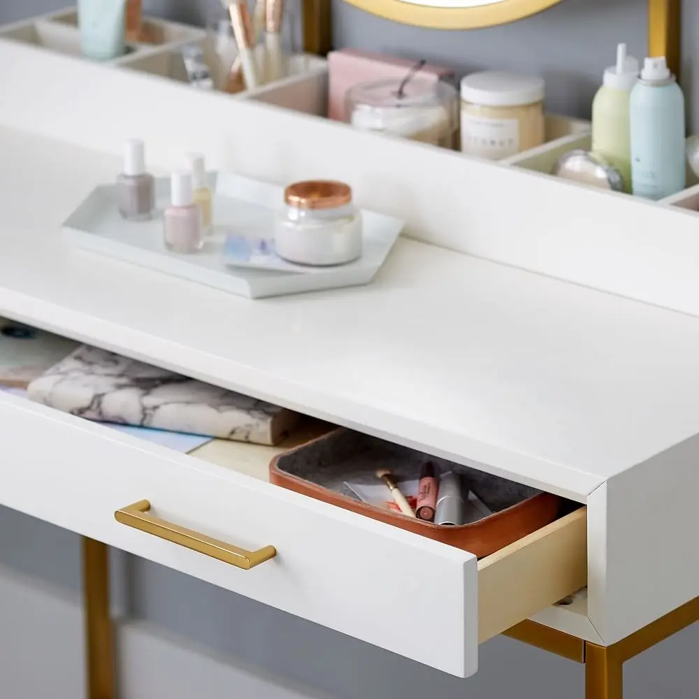 Yifan Furniture Black Metal Dressing Table Factory Direct Supply 4