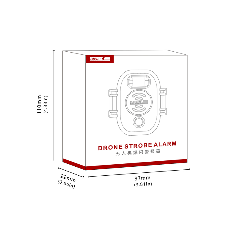 StarTrc 100lumens Drone Strobe Light & 120dB Drone Alarm Tracker Anti-P-Pelost Buzzer Finder