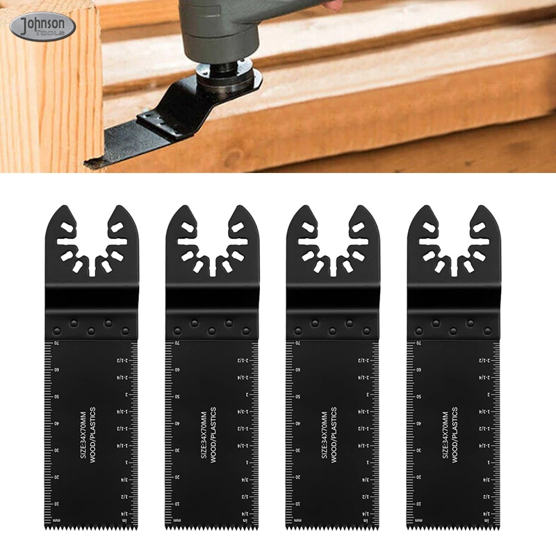 Hojas de sierra multiusos oscilantes extralargas Johnson Tools para madera, metal y materiales duros 1