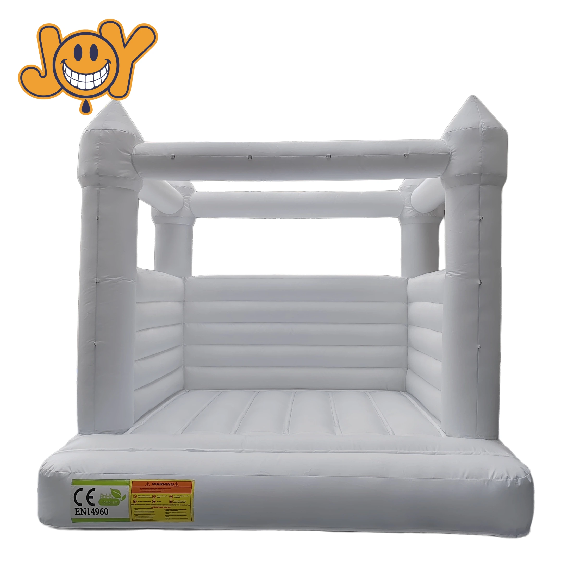 Elegant White Inflatable Bounce House for Weddings 1