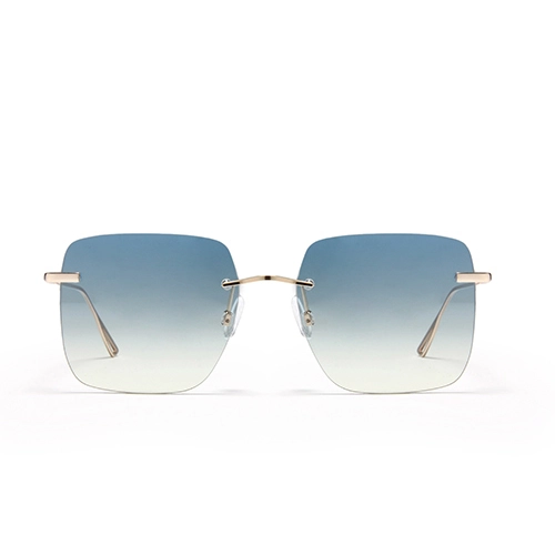 S60208 Sunglasses Manufacturers Frameless Square Trendy Wholesale Sun Glasses Luxury Shades Women 1