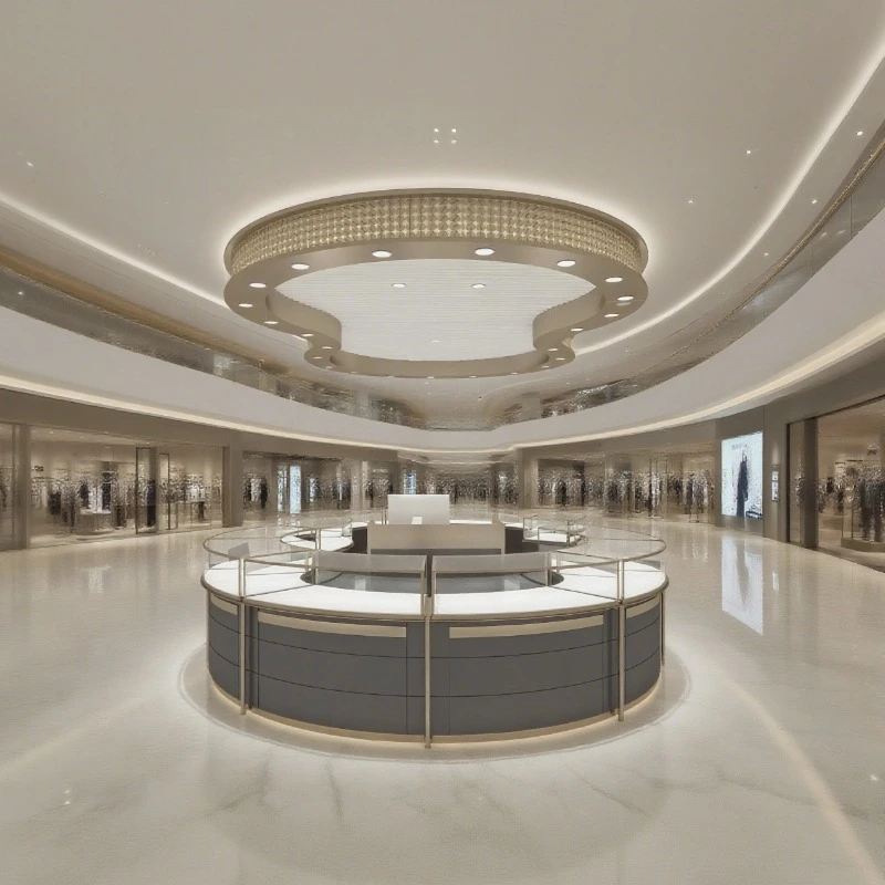 Custom High-End Jewelry Display Pavilions for Luxury Mall Atriums 1