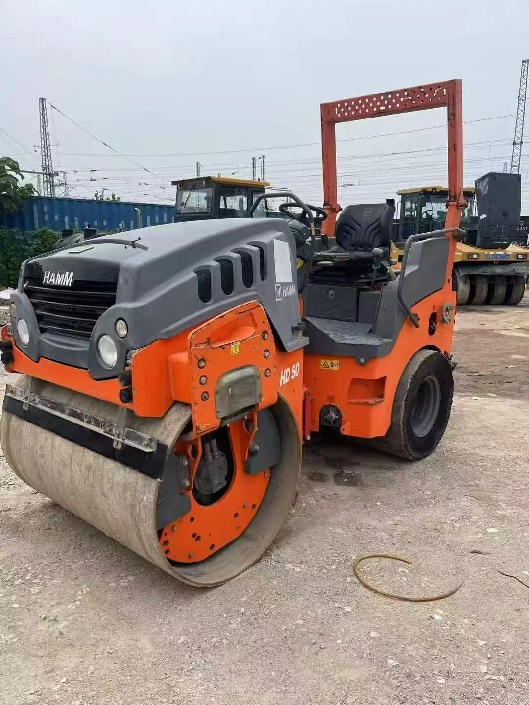 2020 HAMM HD50 Used Road Roller Secondhand Double Drum Vibratory Roller High Quality 1