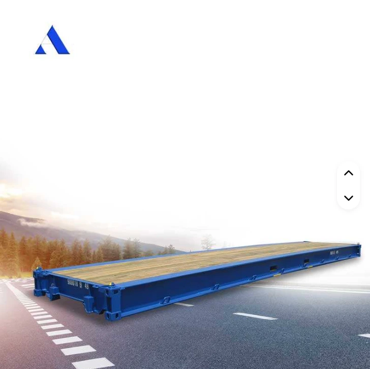 40ft 40 Feet Dry Shipping Container Platform 12m Length Bolster Wooden Floor Steel Material for Logistics 1