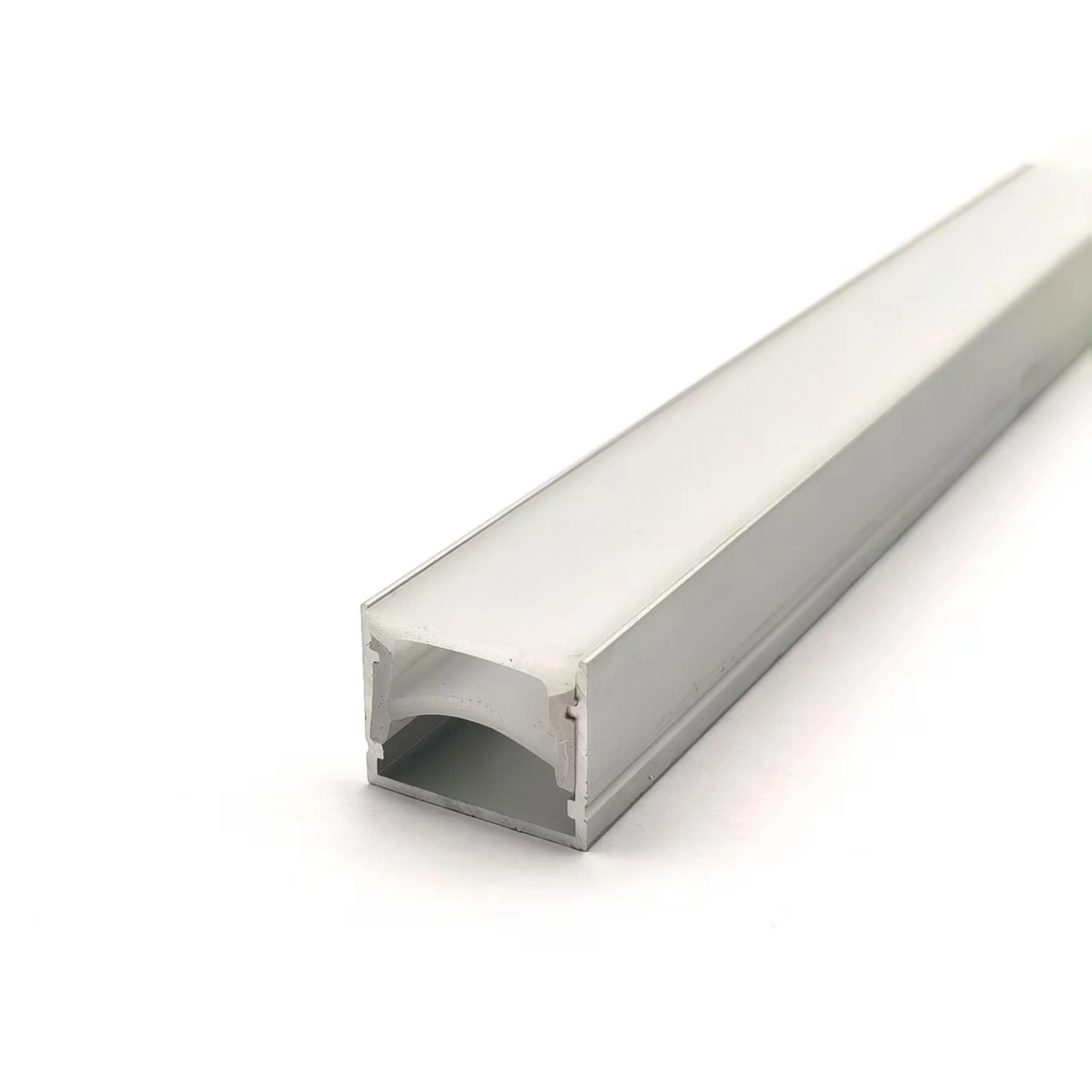Profili in alluminio con copertura in silicone curvabile personalizzati, striscia di canalina da 25*20Umm, alloggiamento per luci da armadio 1