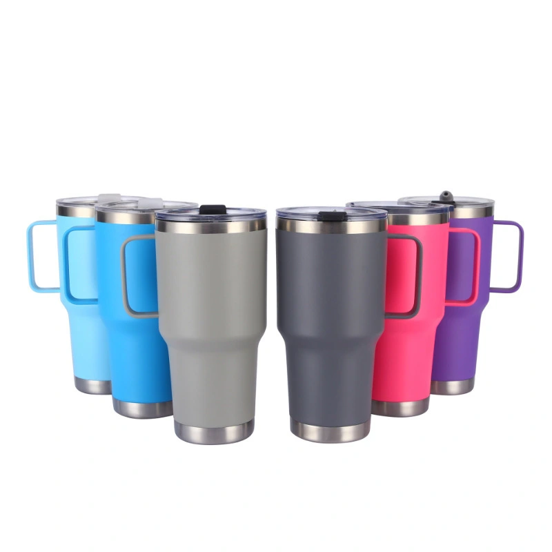Double walls stainless steel vacuum cup drinking bottle for hiking 1