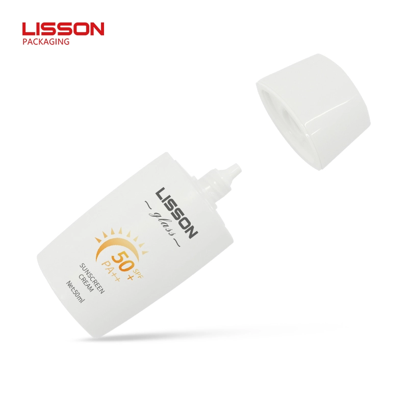 Custom White Sunscreen Tube with Screw Cap 1