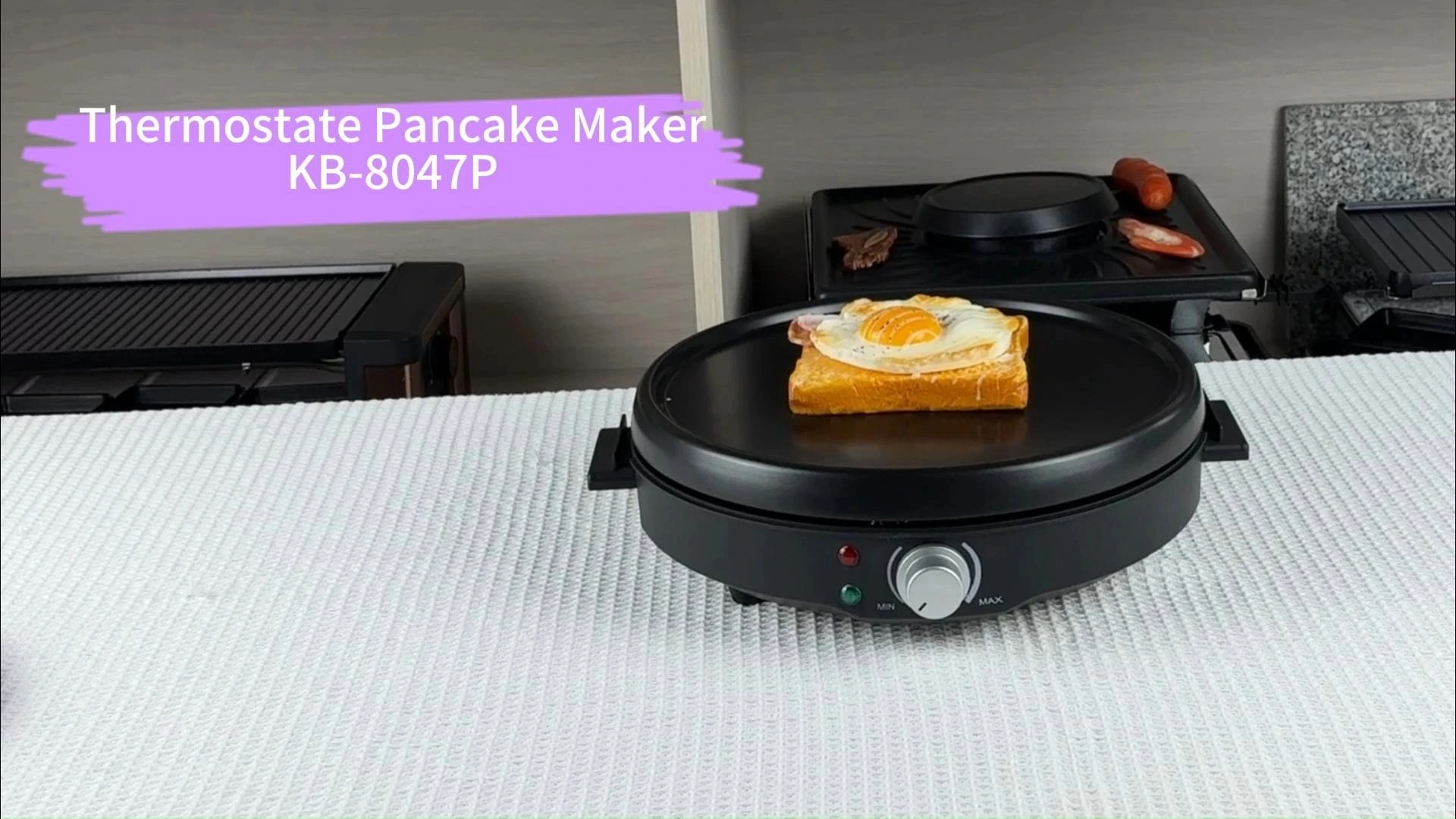 KINBO 500W Electric Pancake Maker KB-8047P 1