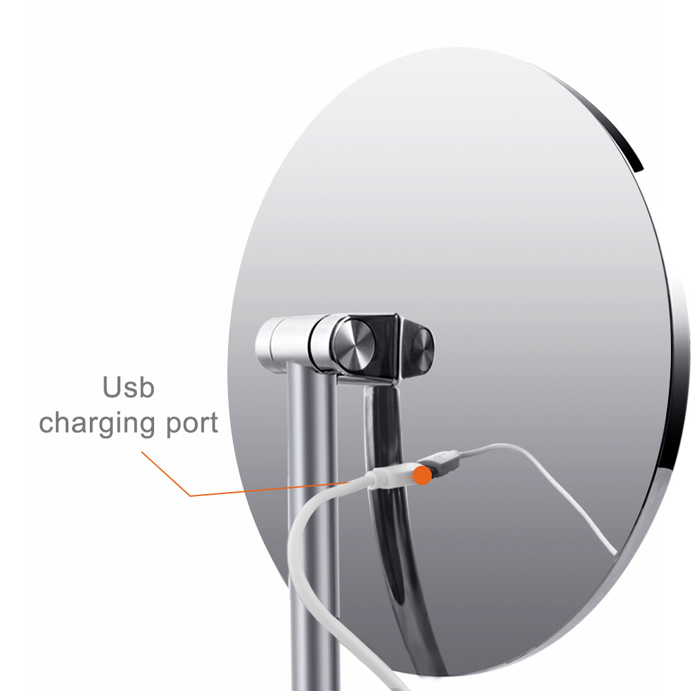 Новое интеллектуальное круглое светодиодное зеркало для макияжа с USB-зарядкой BWLLNI 8