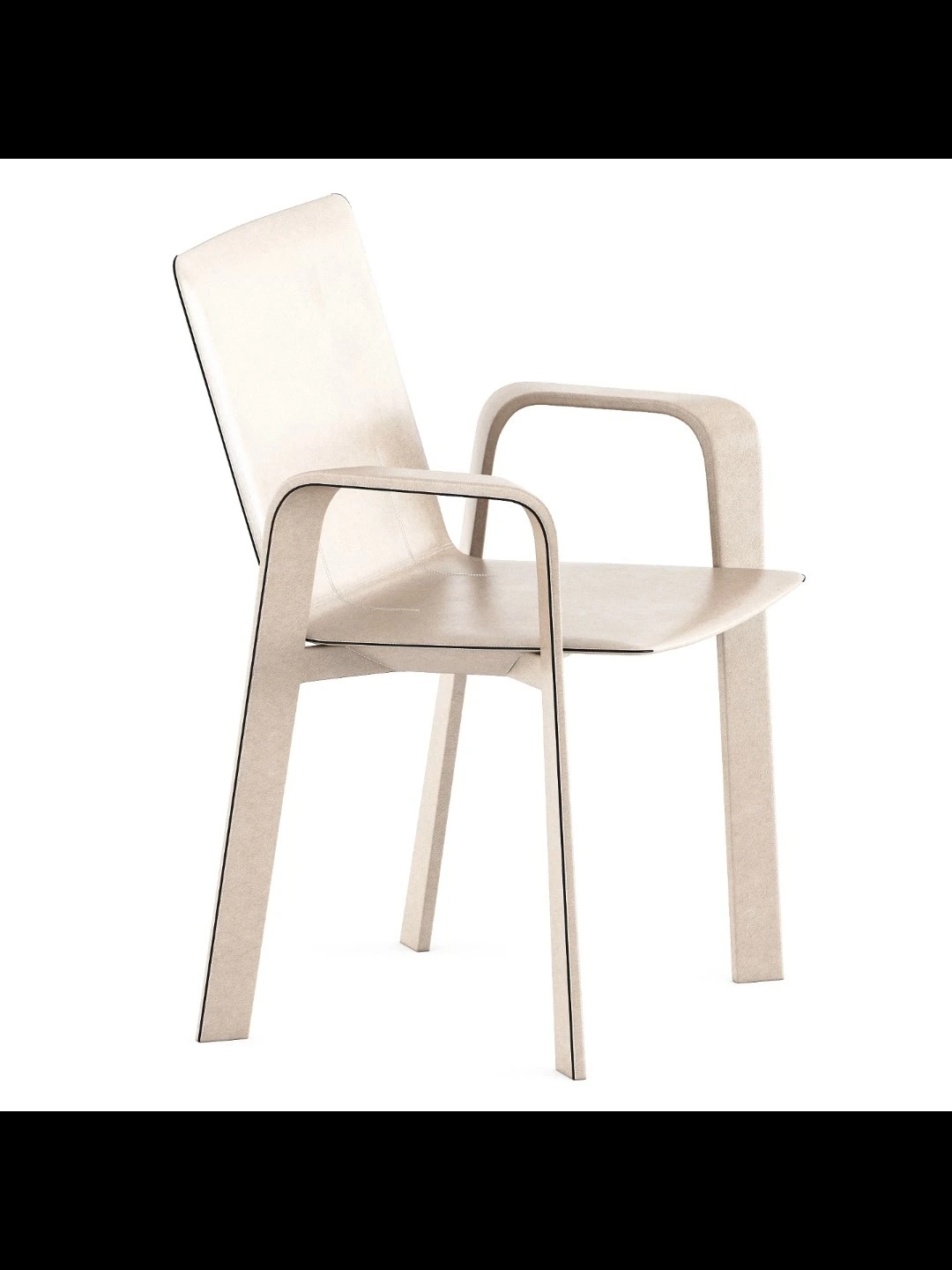 Luxury Leather Chair with Backrest & Armrest for Business Negotiations - Office Meeting Seating 1