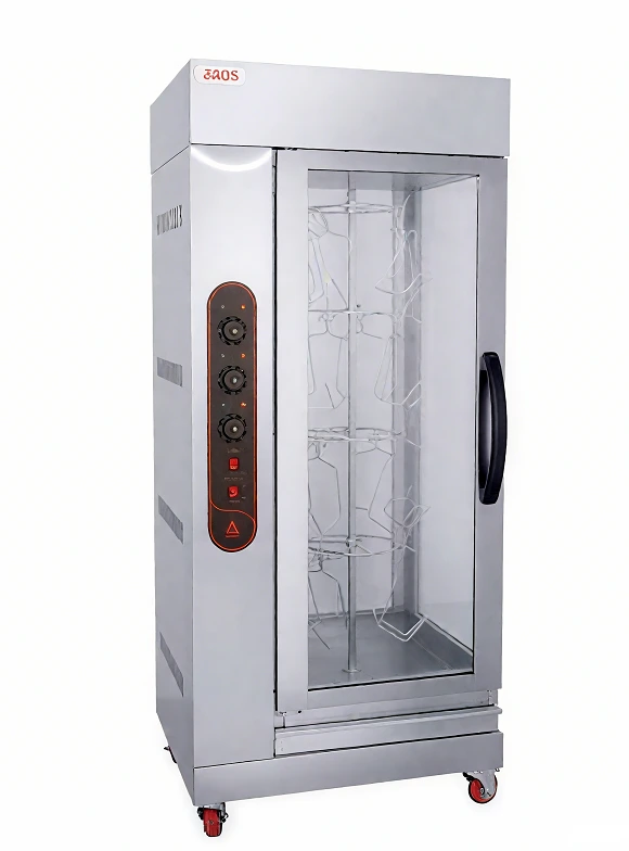 Kaesid High-Capacity Rotisserie Oven: Gas & Electric Vertical Roaster with Stainless Steel Cabinet for Commercial Kitchens 1