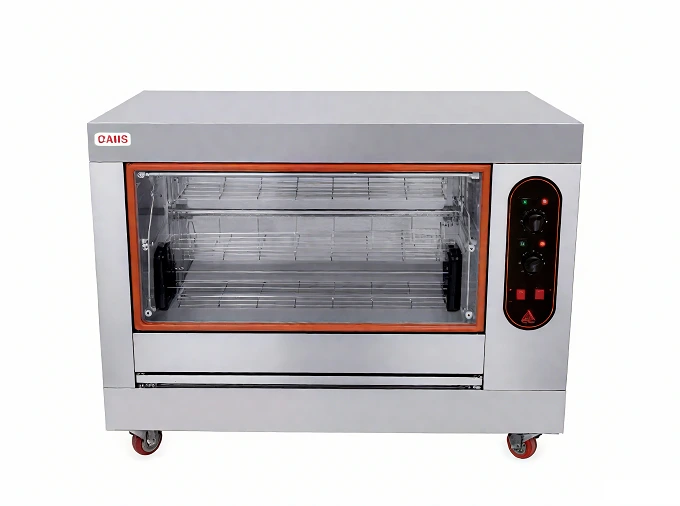 Kaesid Commercial Chicken Rotisserie Machine - Stainless Steel Electric or Gas Vertical Rotisserie Oven 1