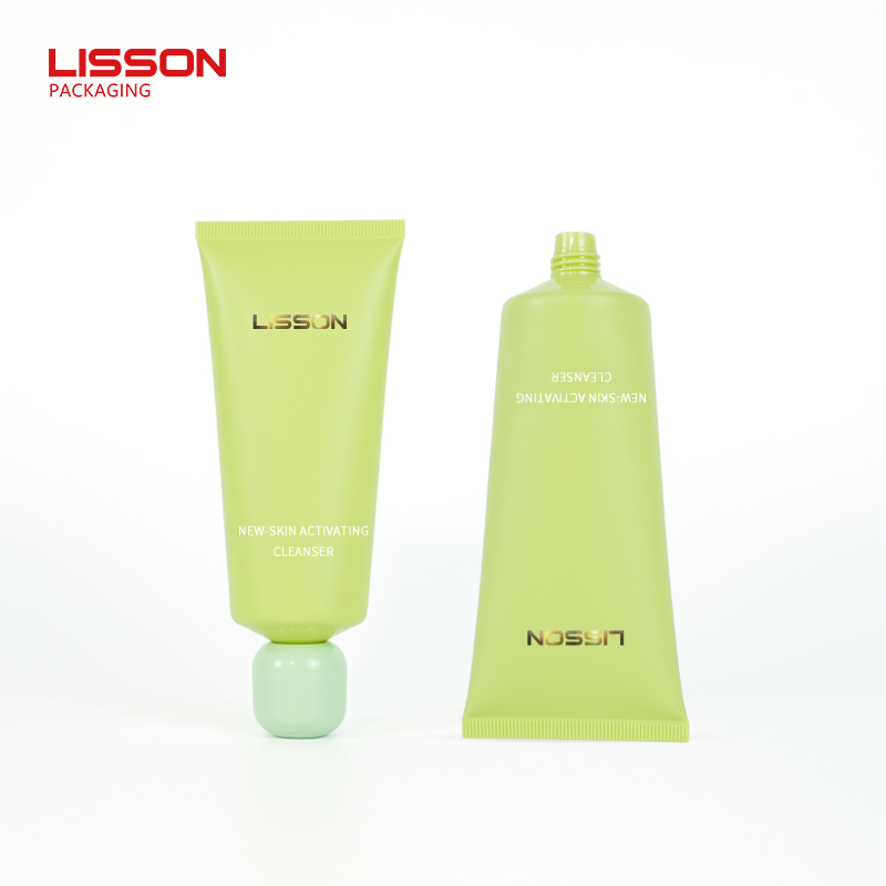 Custom PE cosmetic tube with PP ABS cap