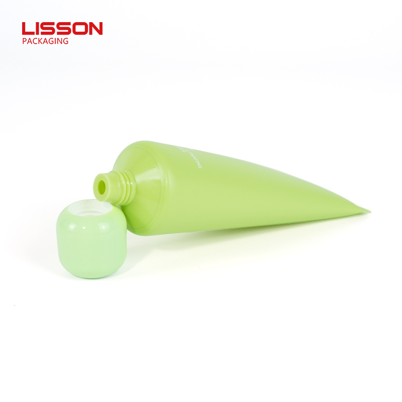 D19–D40mm PE skincare tube with massage ball cap