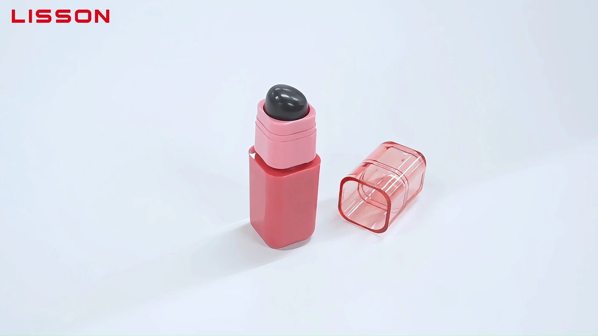 PETG LIP Gloss Bottle w/ Flocking+PP Cap+0° Silicone Applicator 1