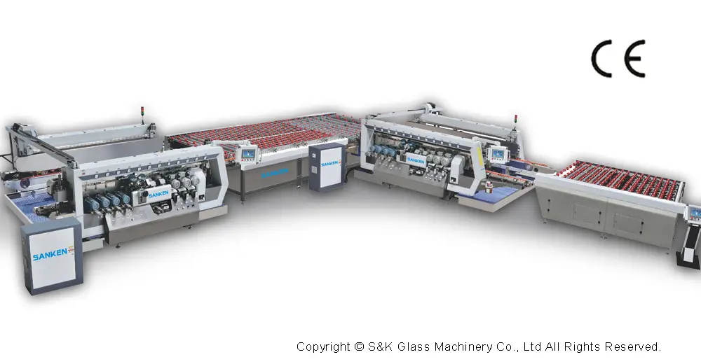 Línea de doble línea de vidrio
