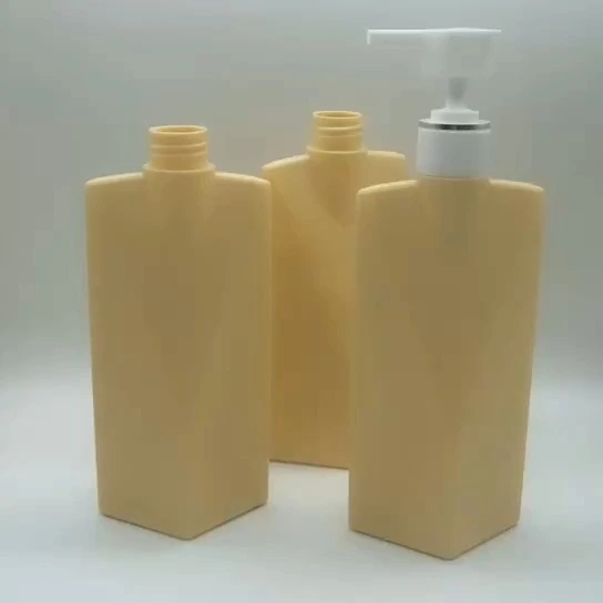 PE Plastic Bottle with Pump-On Lid - Perfect for Shampoo, Body Wash, Hair Conditioner - Easy to Refill & Store 1