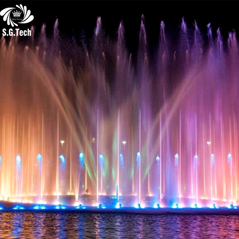New Design Outdoor Garden Fountain LED Light Floating Water Dancing Music Fountain 1