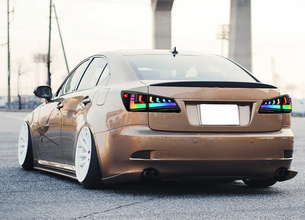 Car RGB Tail Light Assembly Taillight for Lexus IS250 IS300 IS350 2006-2012  Rear Lamp Taillamp Auto Accessories | Feebest, image size:1200x865