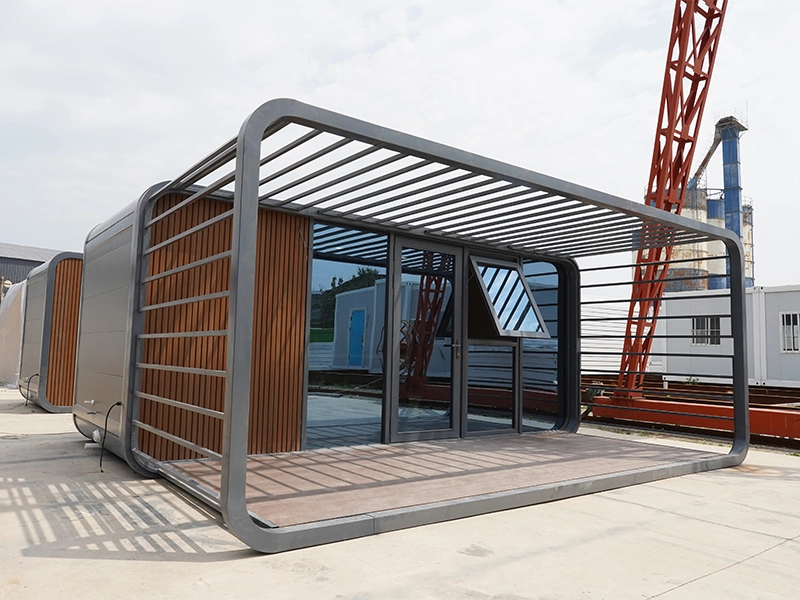 Polaris|Eco Container Apple Pod Homes – Prebuilt Steel Cabins – Solar-Ready & Personalized Layouts 1