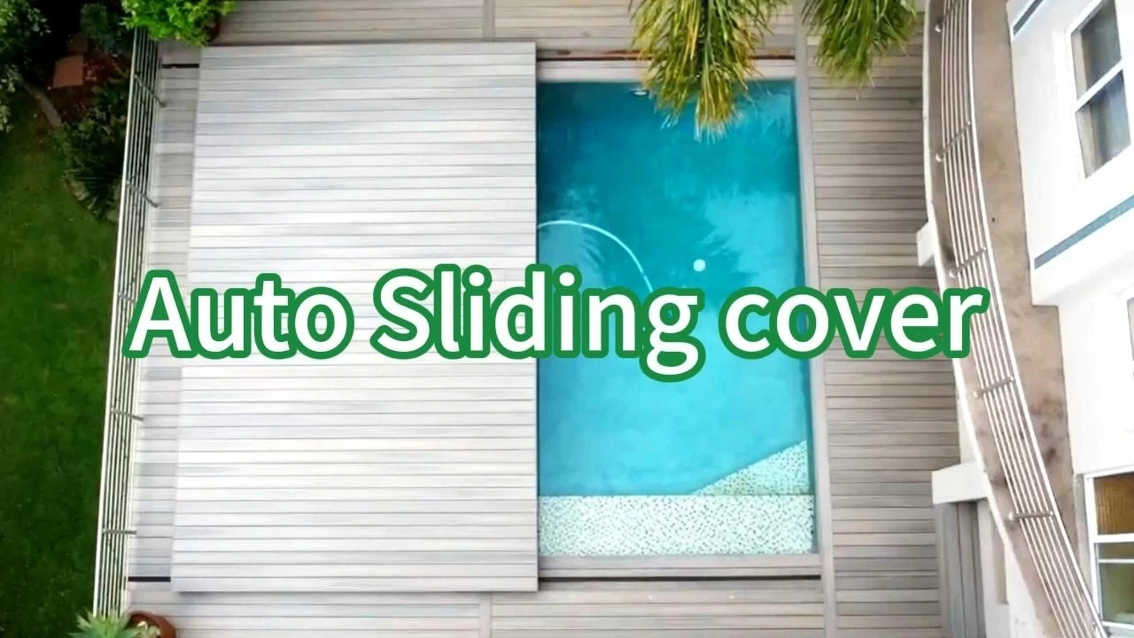 Water Crown Brand Auto Customized Size Sliding Pool Cover 1