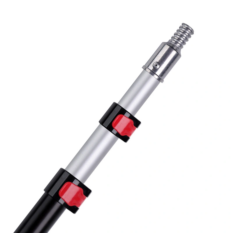 2.4-9m telescopic extension pole, multi-purpose portable telescopic pole, sturdy aluminum alloy telescopic pole, with flip lock design, suitable for fruit picking, tree pruning (pole only) 1