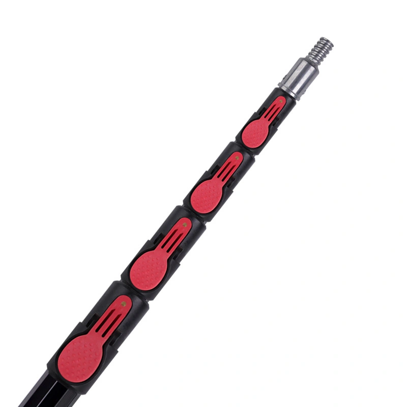 Professional-grade aluminum alloy telescopic extension pole; versatile and portable;features a spring-loaded locking mechanism; suitable for fruit picking and tree pruning. (pole only) 1