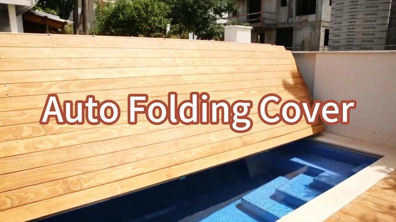 Customized Waterproof Safety Automatic Folding Pool Cover 1