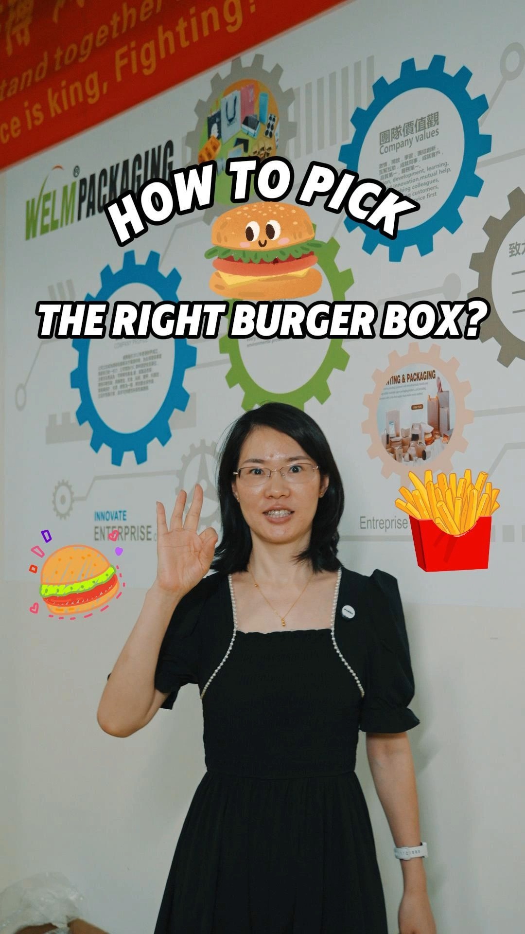 Eco-Friendly Custom Printed Kraft Burger Box  Disposable Fast Food Takeaway 1