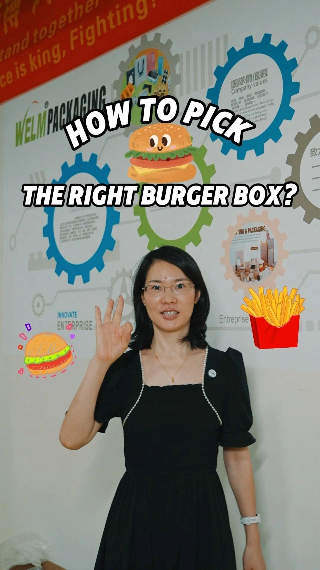 Custom Eco-Friendly Kraft Burger Box  Disposable Fast Food Container 1