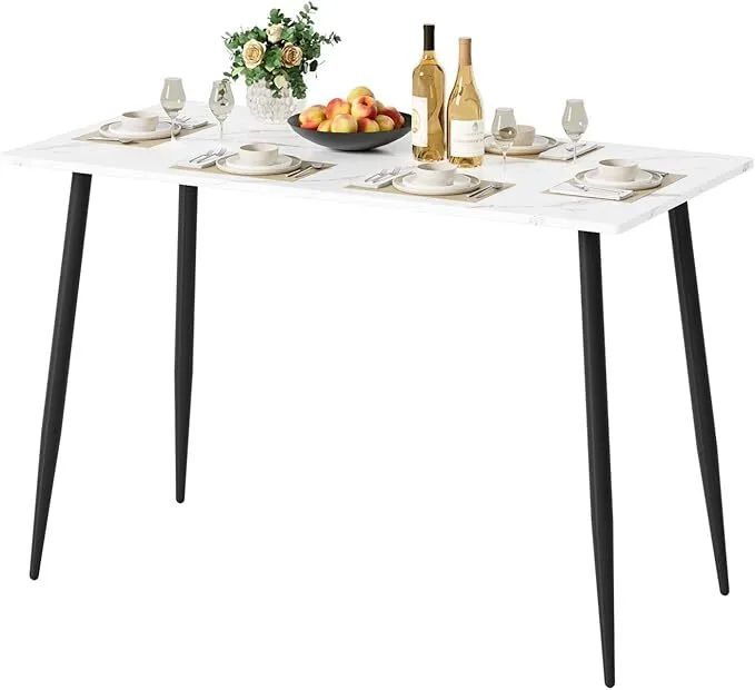 Luxury Living Room Dining Room Rectangle Wooden Dining Table Set for 6 Seater 1