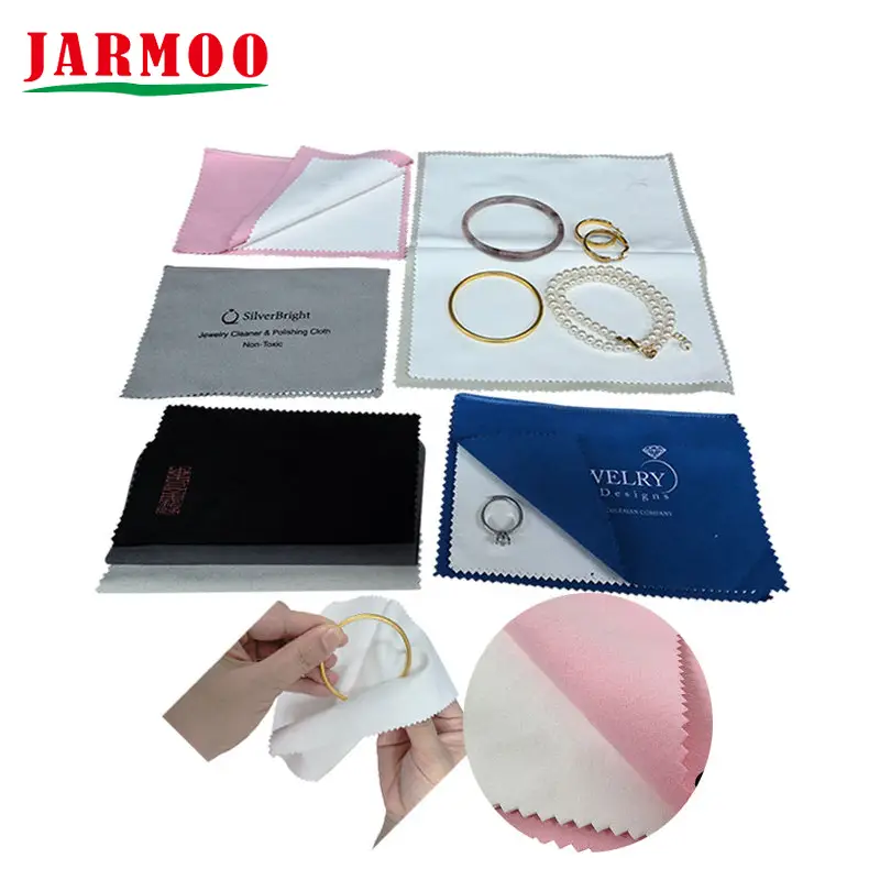Paño de limpieza y pulido de joyas personalizado 1