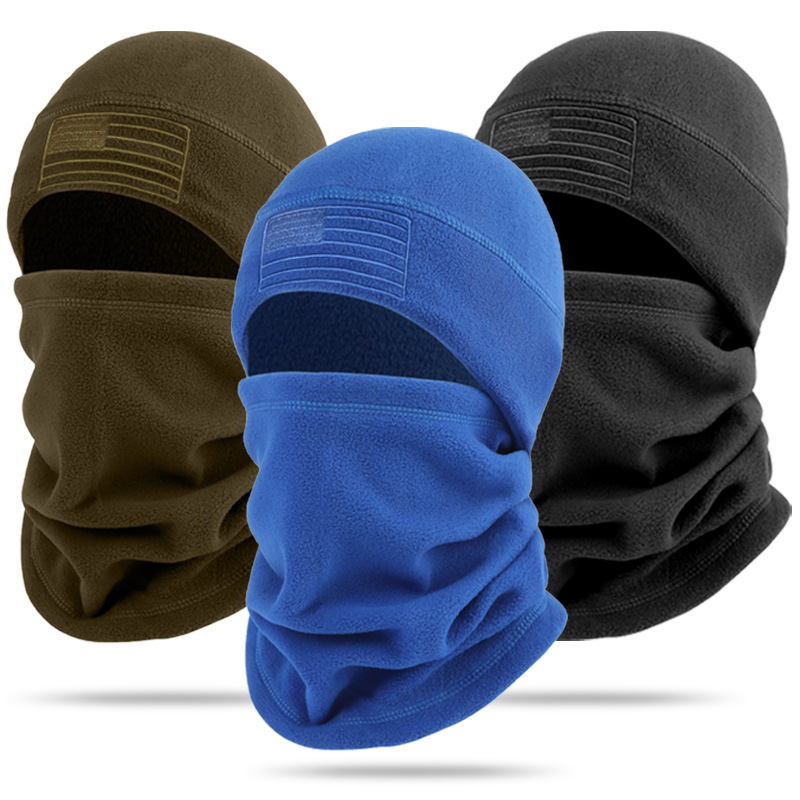 Cagoule coupe-vent pour sports de plein air en hiver – Couvre-chef chaud pour le cyclisme et les activités de plein air 1