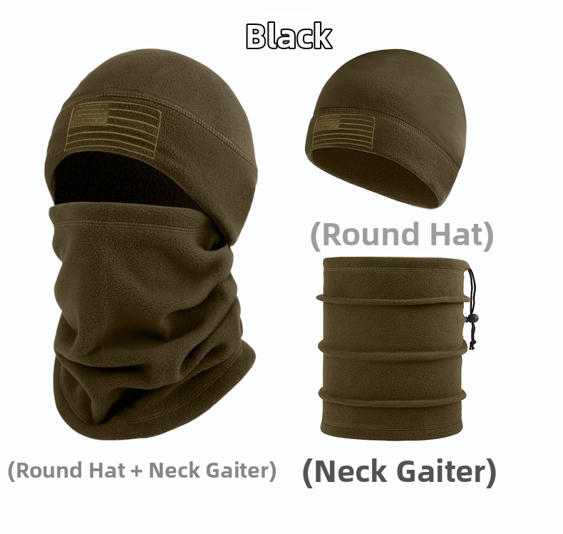 Cagoule coupe-vent pour sports de plein air en hiver – Couvre-chef chaud pour le cyclisme et les activités de plein air 2