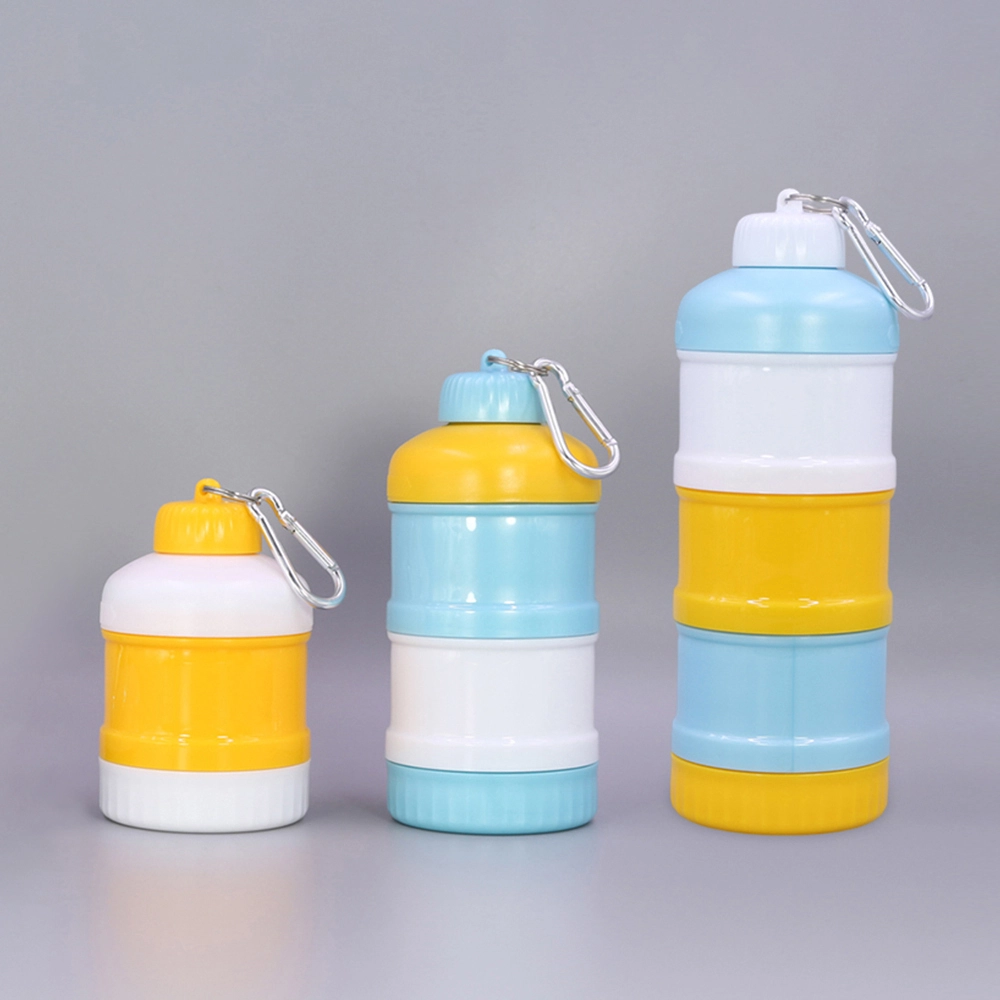 100/300ML Protein powder container with metal hook sports bottle accessories 1