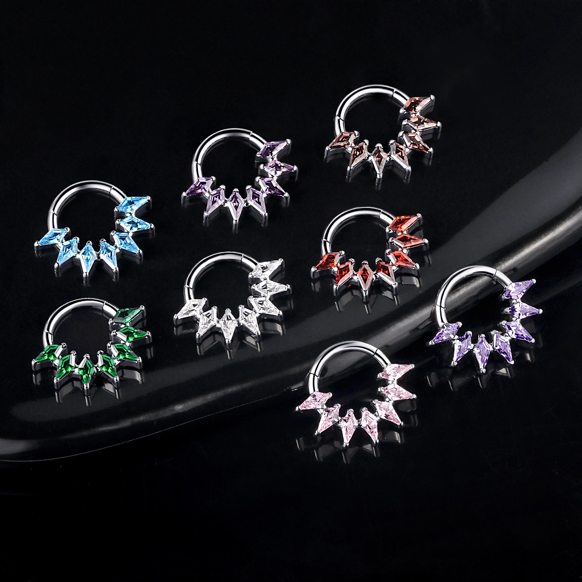 Eternal Metal Hinged Segment Ring Nose Septum Ring Body Piercing Jewelry 1