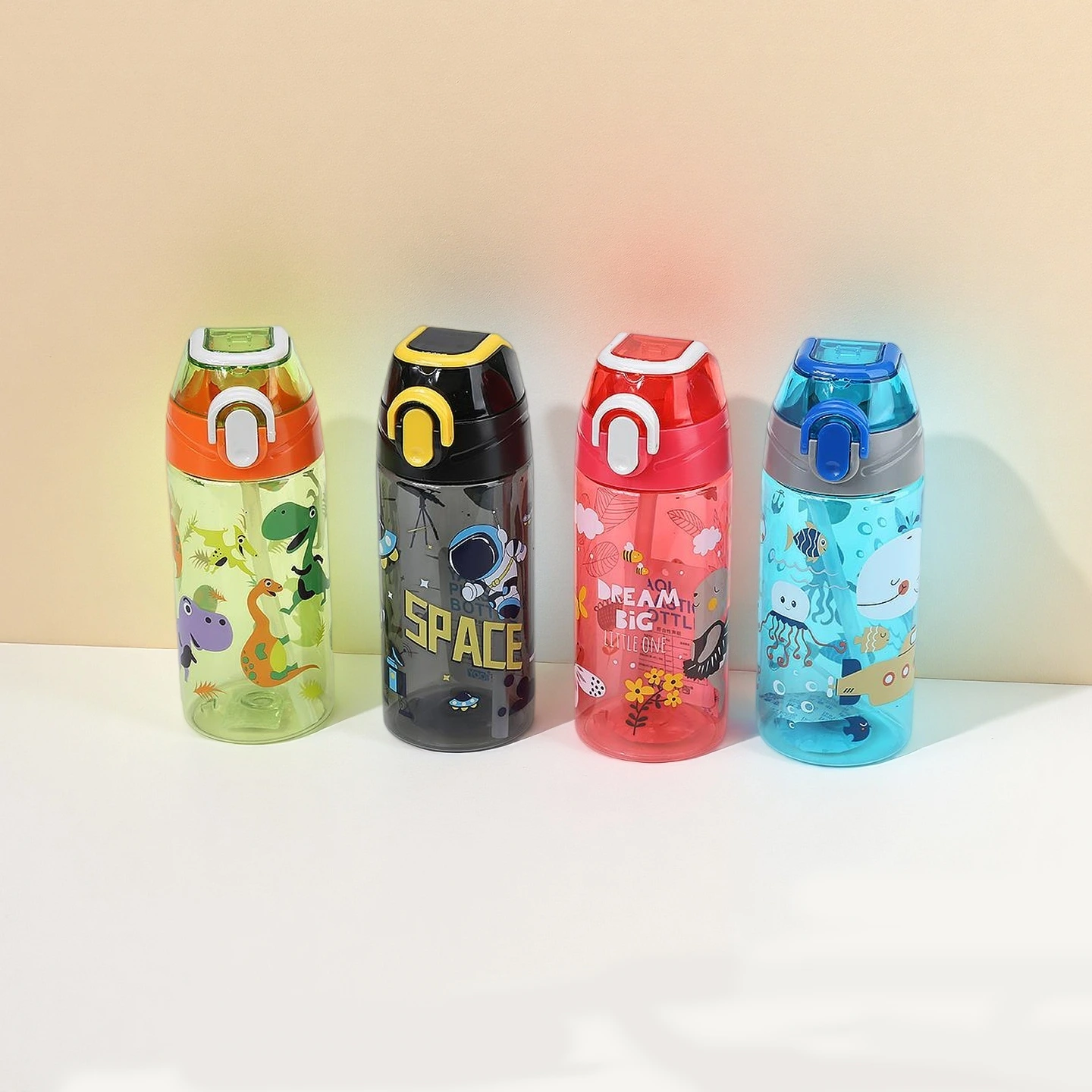 Hongxing Childrens Drinking Bottles, Cartoon Pattern Sports Water Bottle 1