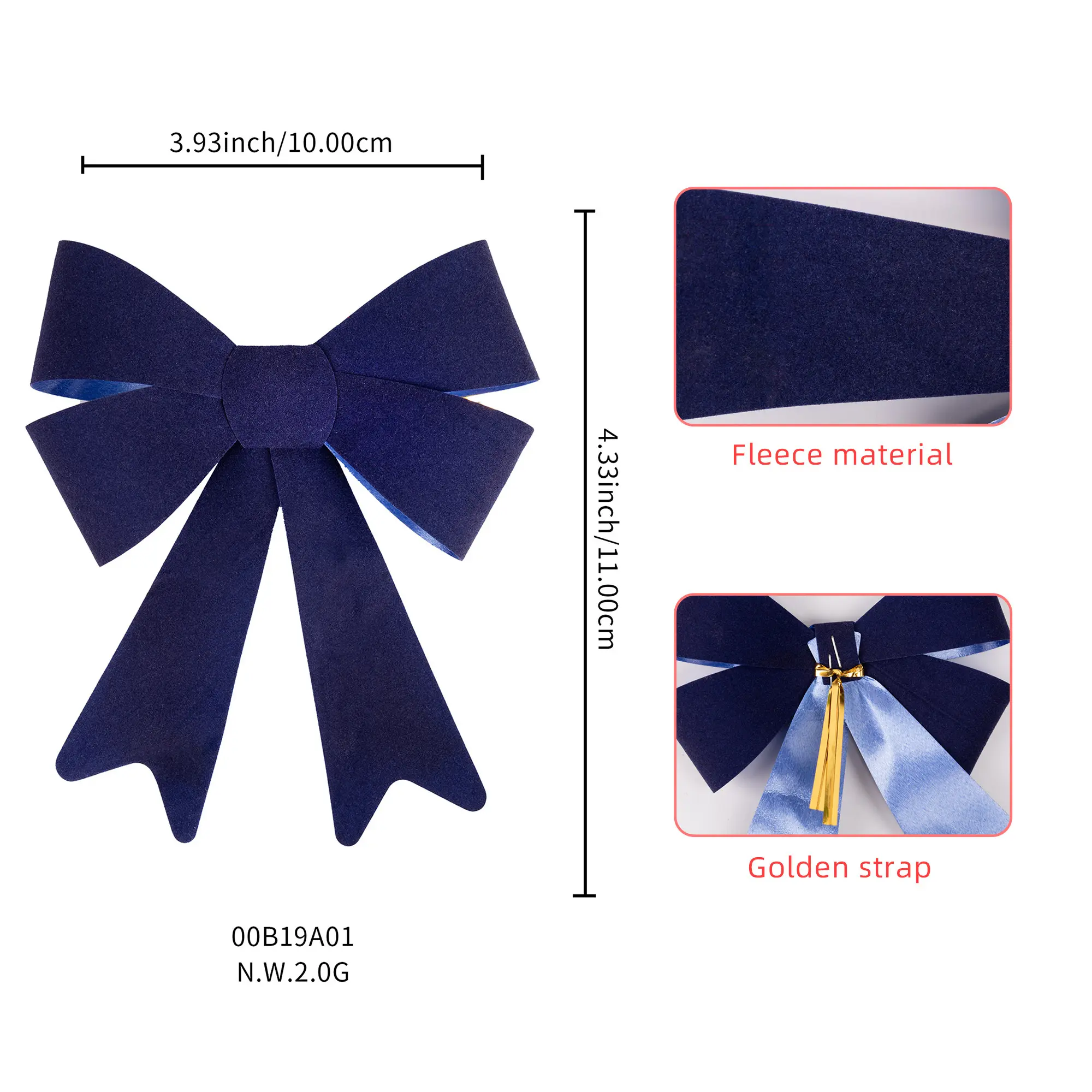 bows for Presents Holiday Ribbon Bow Wholesale - MSD Bow 6